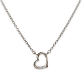 Mini Sideways Heart Necklace